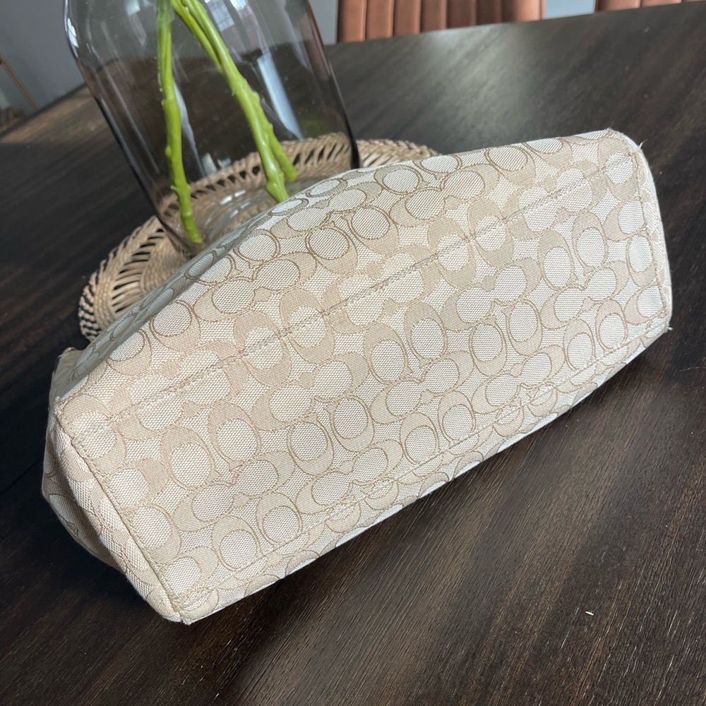 Coach Chalk Signature Canvas and Leather Celeste Hobo - Picture 8 of 14